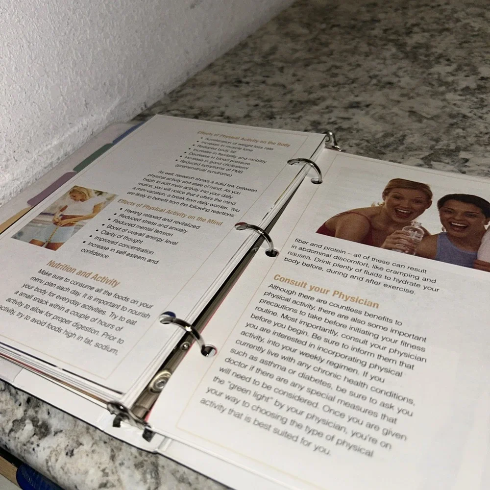 Free to Live: LA Weight Loss Success Kit Ring‎ Binder Book Portion Size